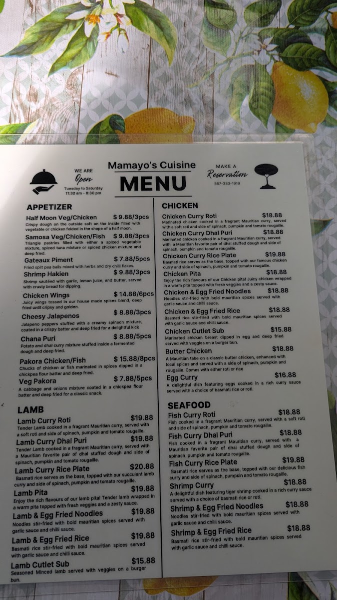 Mamayo's Cuisine Menu-4
