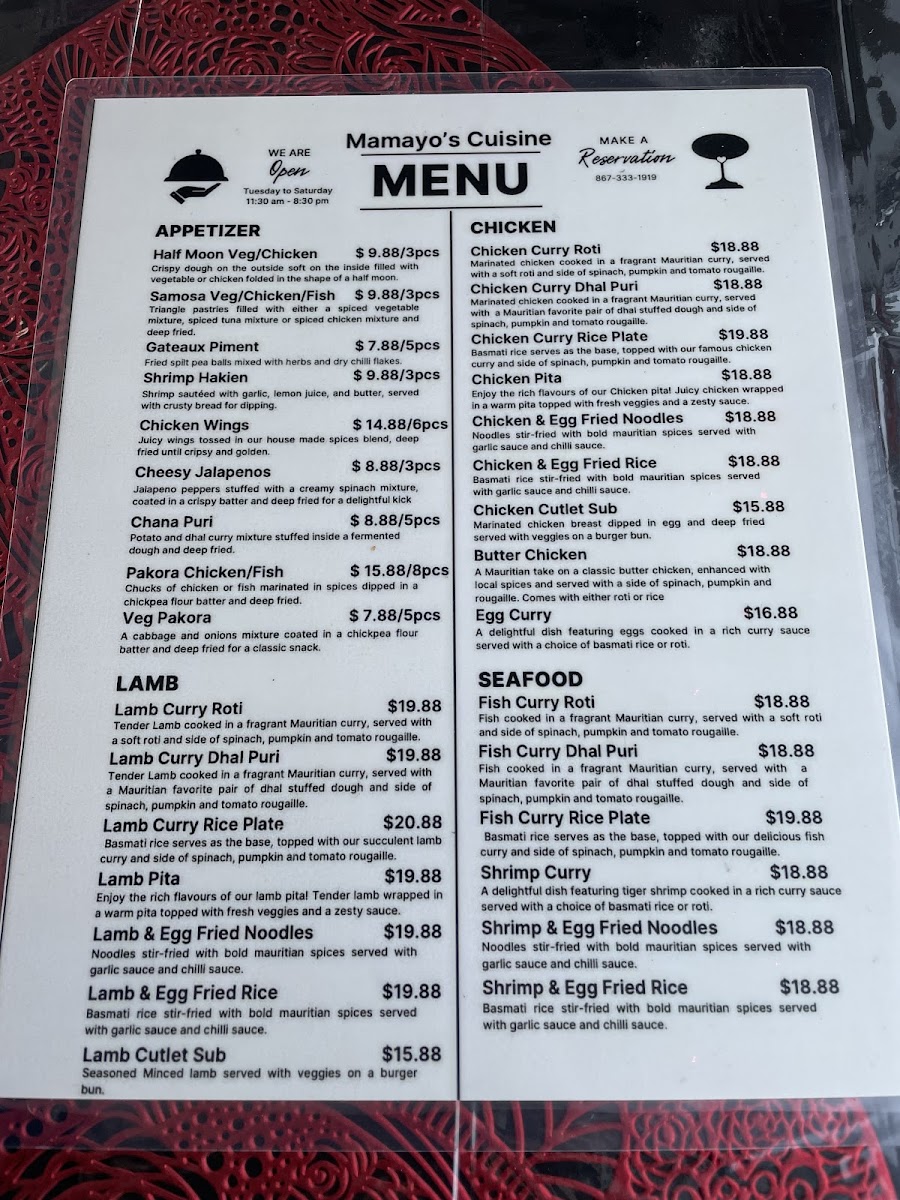 Mamayo's Cuisine Menu-6
