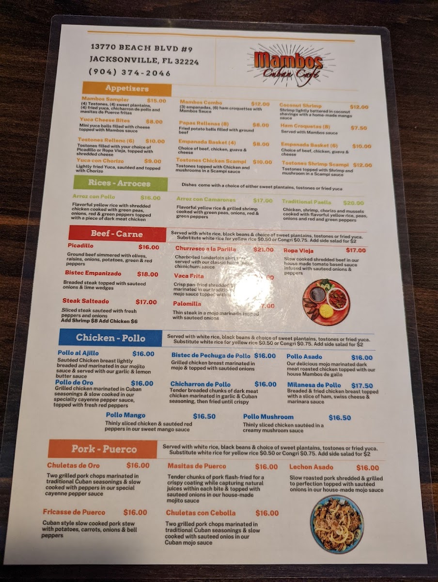 Menu Mambos Cuban Café-10