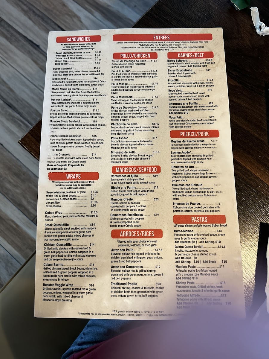 Menu Mambos Cuban Café-2