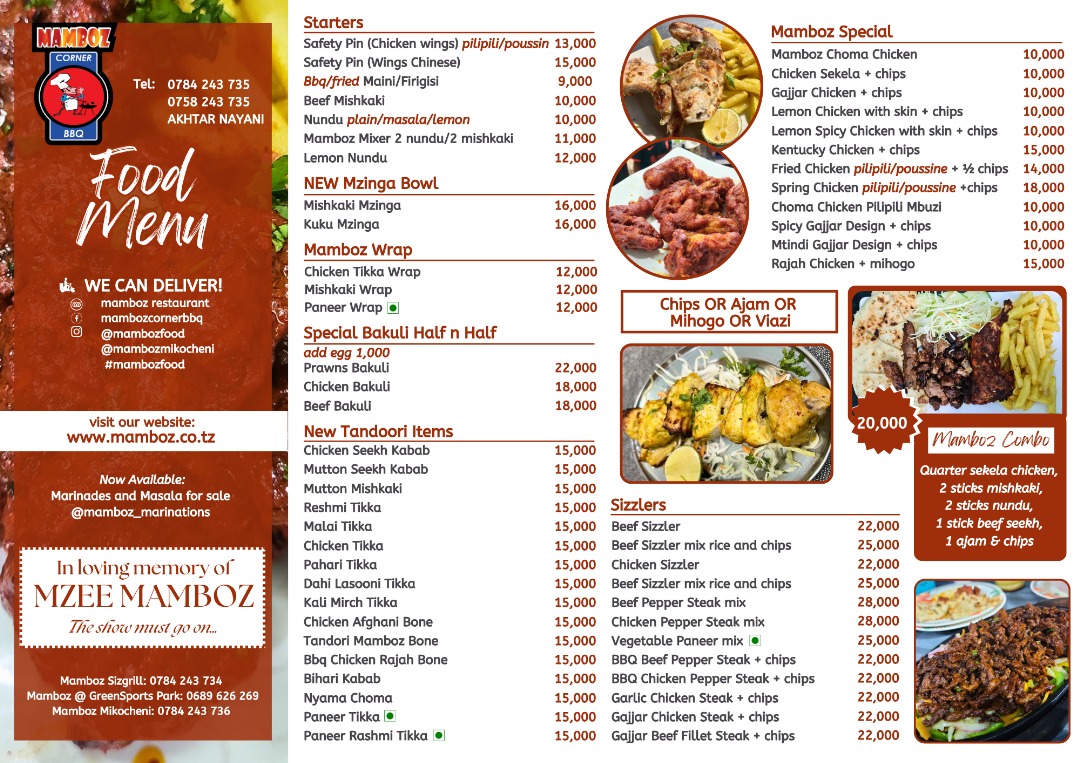 Menu Mamboz Corner Bbq - Kisutu-2