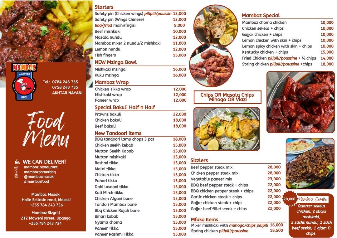 Menu Mamboz Corner Bbq - Kisutu-3