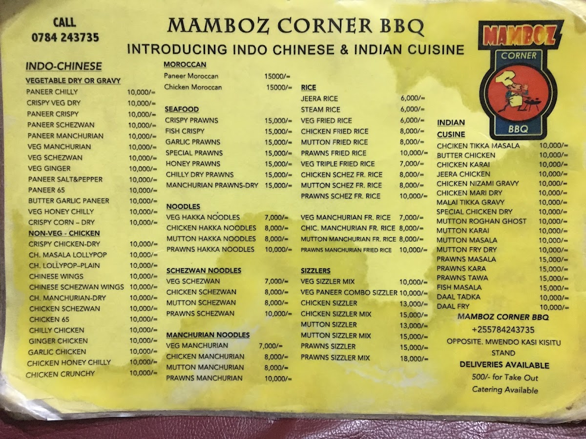 Menu Mamboz Corner Bbq - Kisutu-5