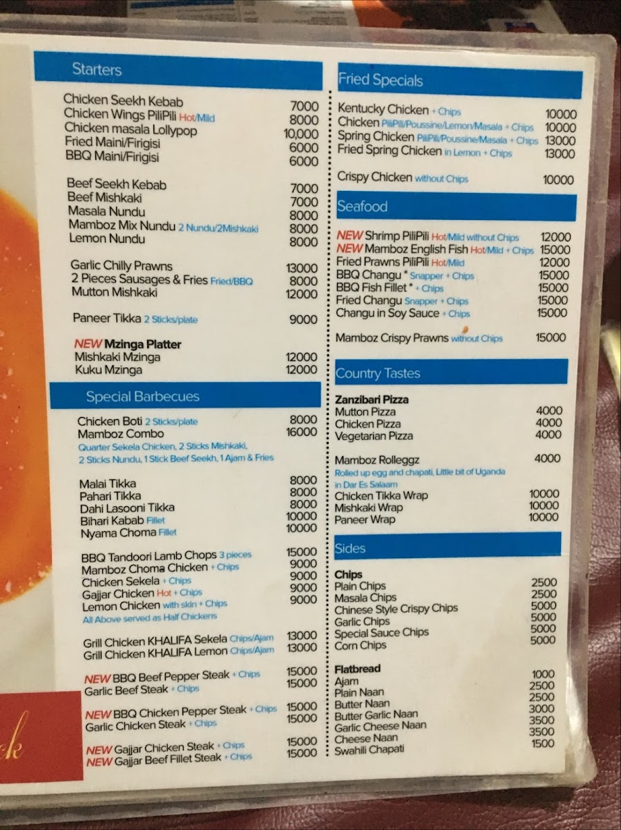 Menu Mamboz Corner Bbq - Kisutu-8