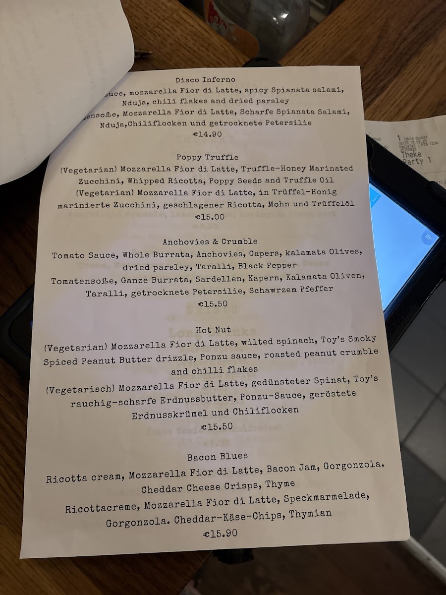 Menu Mamida