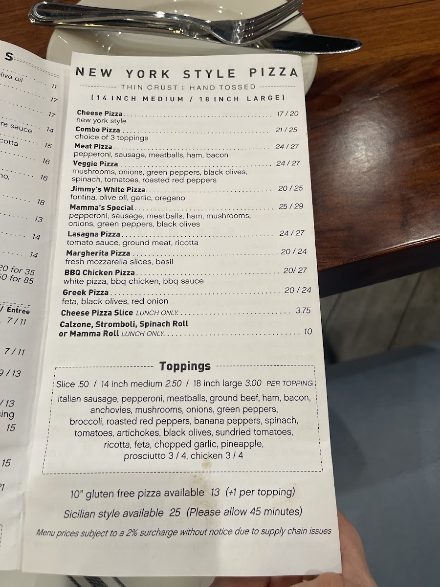 Menu Mamma Lucia Of Bethesda-6