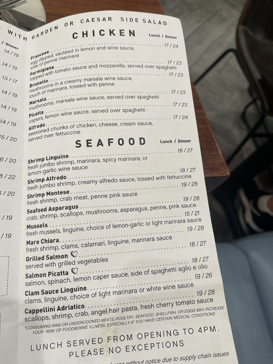 Menu Mamma Lucia Of Bethesda-7
