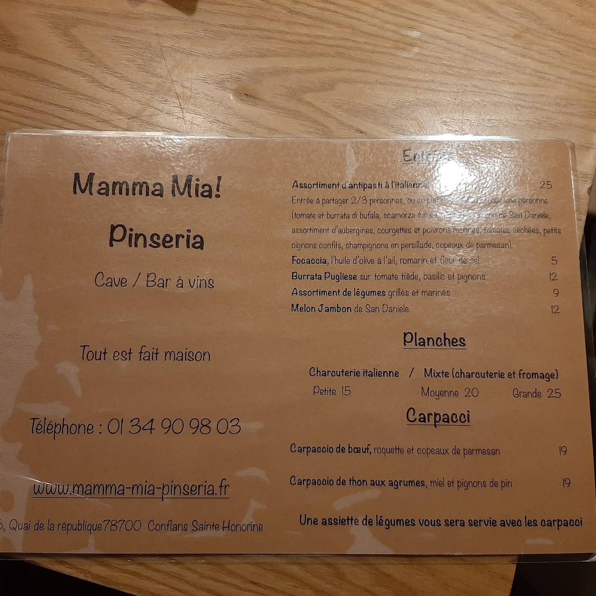 Menu Mamma Mia Pinseria !-3