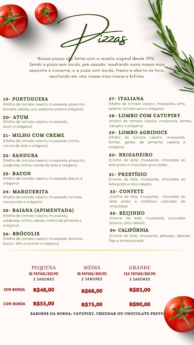Menu Mamma Mia Pizzas & Massas - Delivery-2