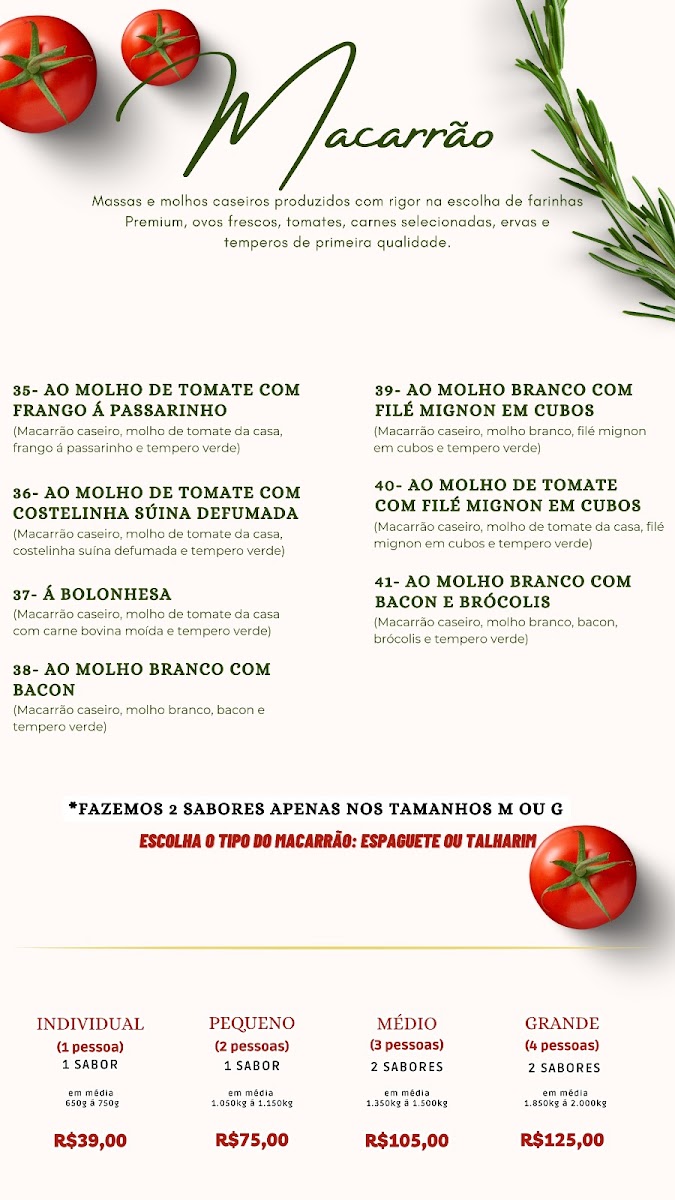 Menu Mamma Mia Pizzas & Massas - Delivery-3
