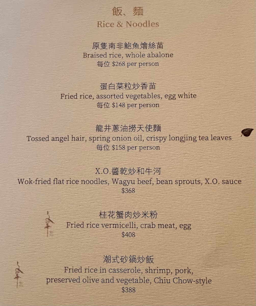 Menu Man Wah-10