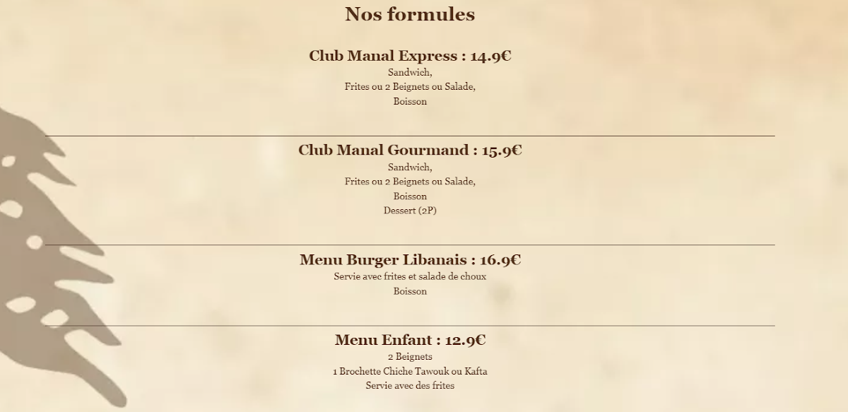 Menu Manal-9
