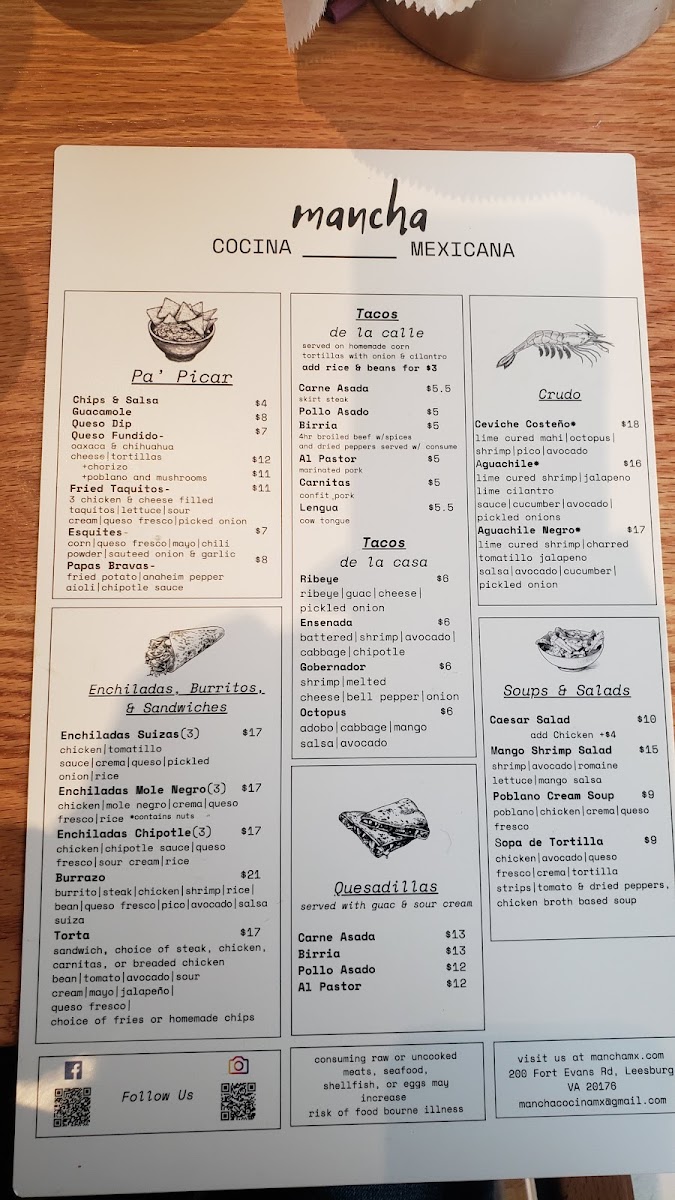 Menu Mancha Cocina Mexicana-2