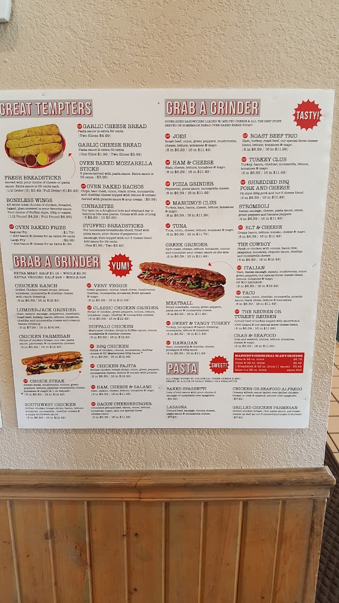 Menu Mancino's Of Anderson-1