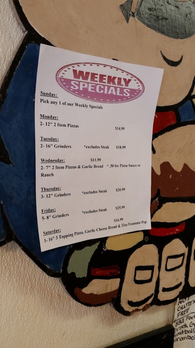 Menu Mancino's Pizza & Grinders-9