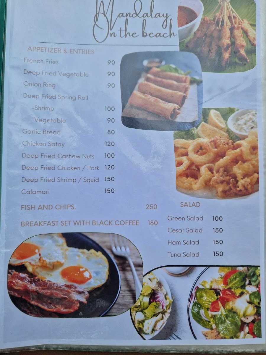 Menu Mandalay On The Beach-5