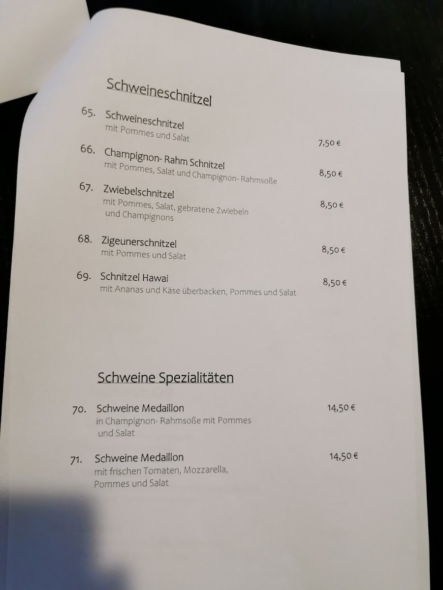 Menu Mando-8