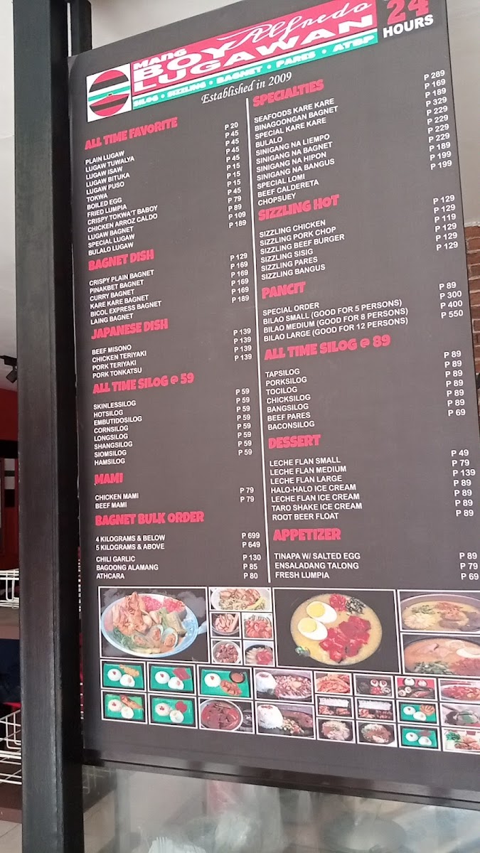 Menu Mang Boyalfredo Lugawan - Rockville Novaliches-3