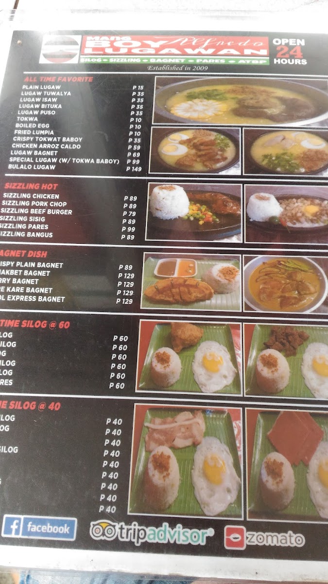 Menu Mang Boyalfredo Lugawan - Rockville Novaliches-7