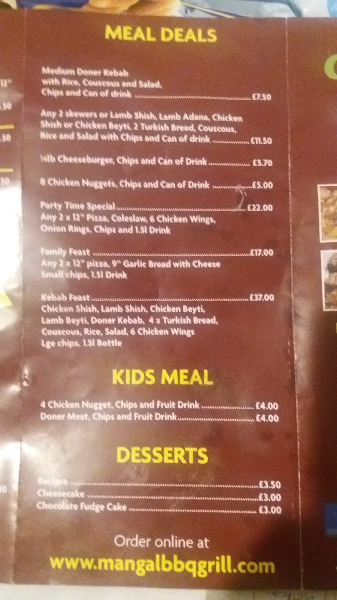 Menu Mangal Bbq & Kebab ???? (Kebab,wrap,burger,chips)????-2