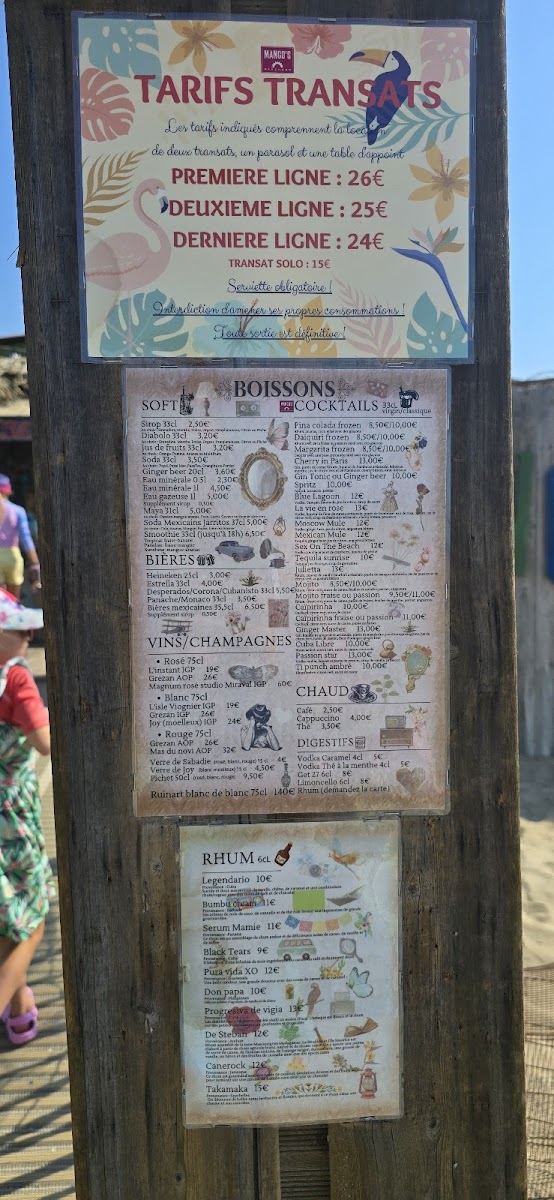 Menu Mango's Beach Bar-3