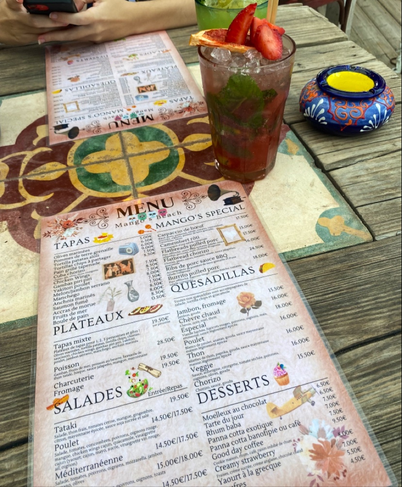 Menu Mango's Beach Bar-7