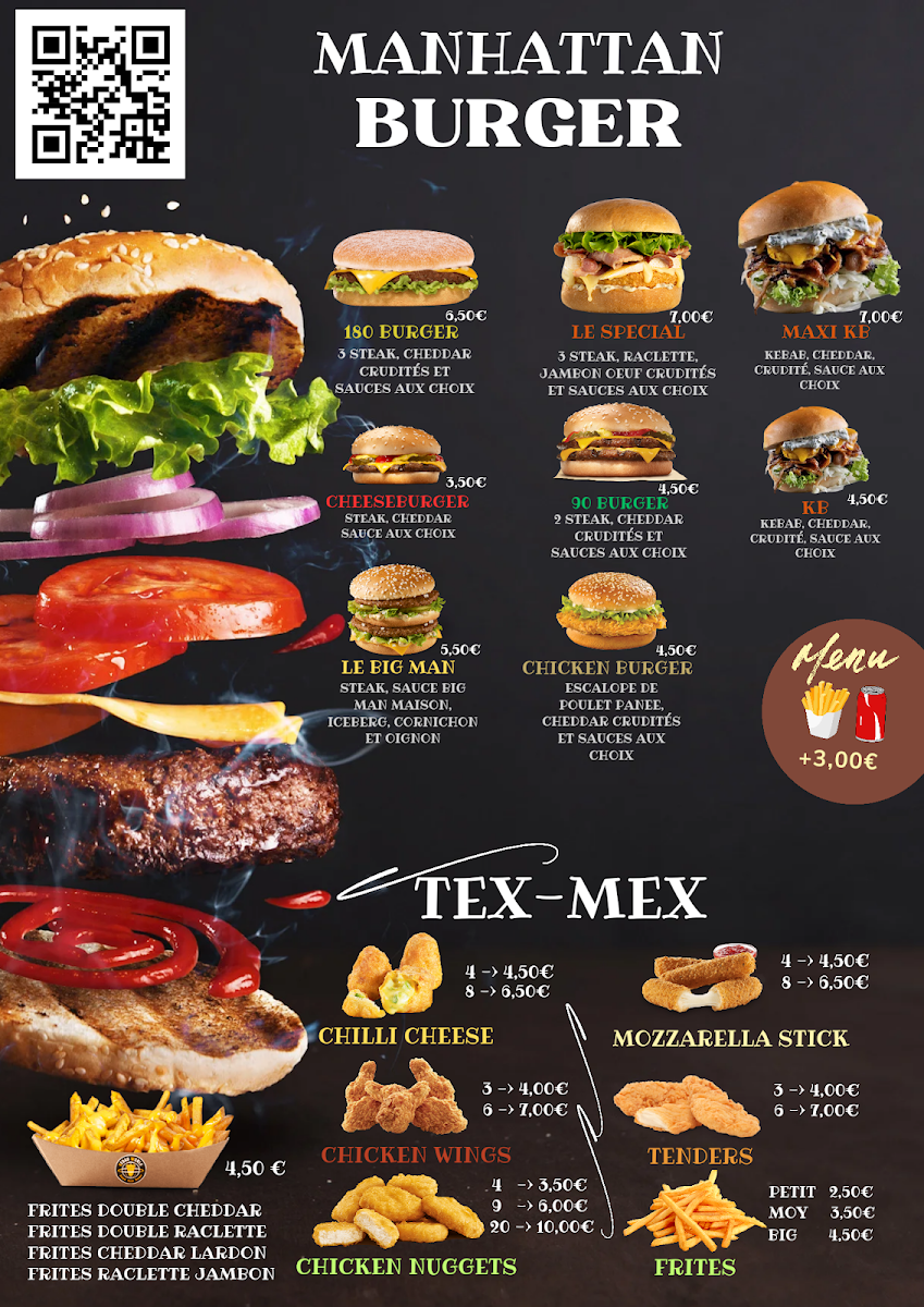 Menu Manhattan Pizza,kebab & Tacos-1