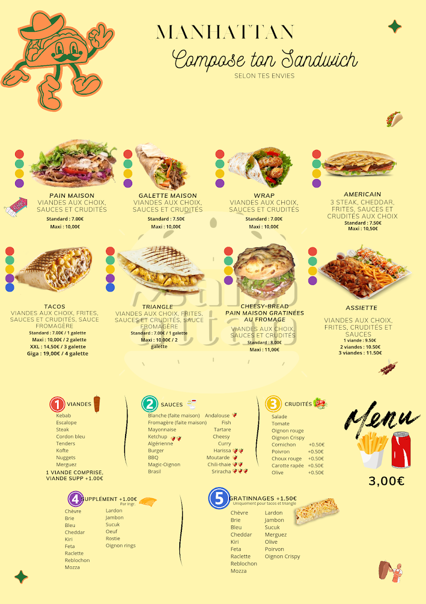 Menu Manhattan Pizza,kebab & Tacos-5