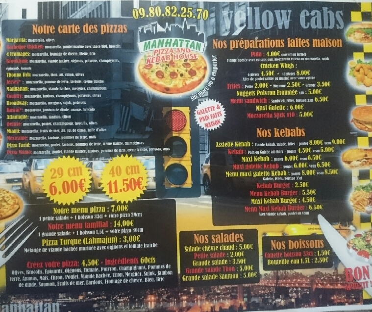 Menu Manhattan Pizza,kebab & Tacos-8