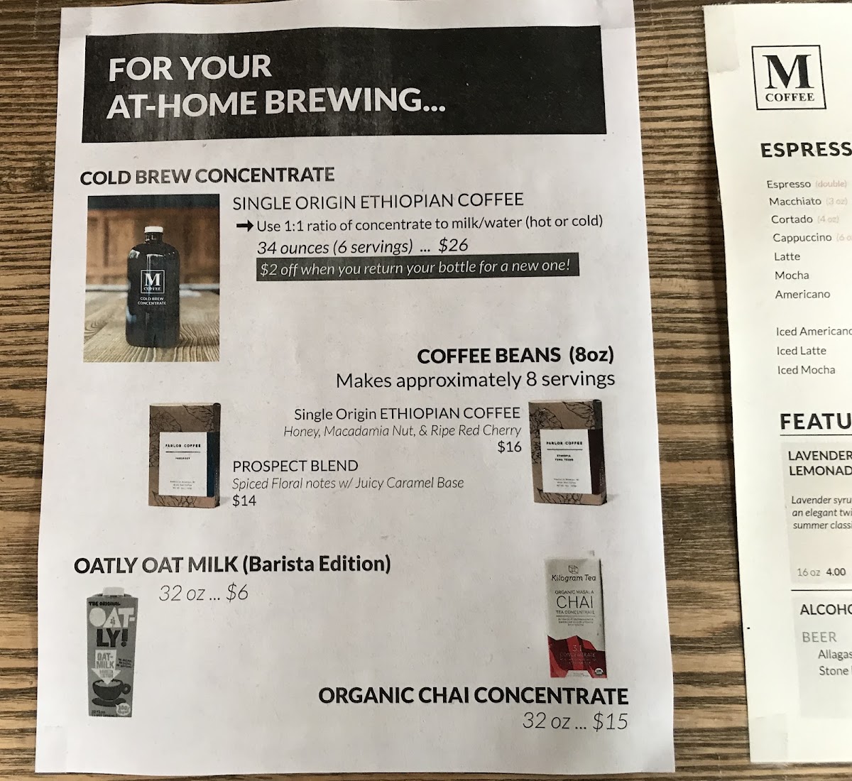 Menu Manhattanville Coffee-10
