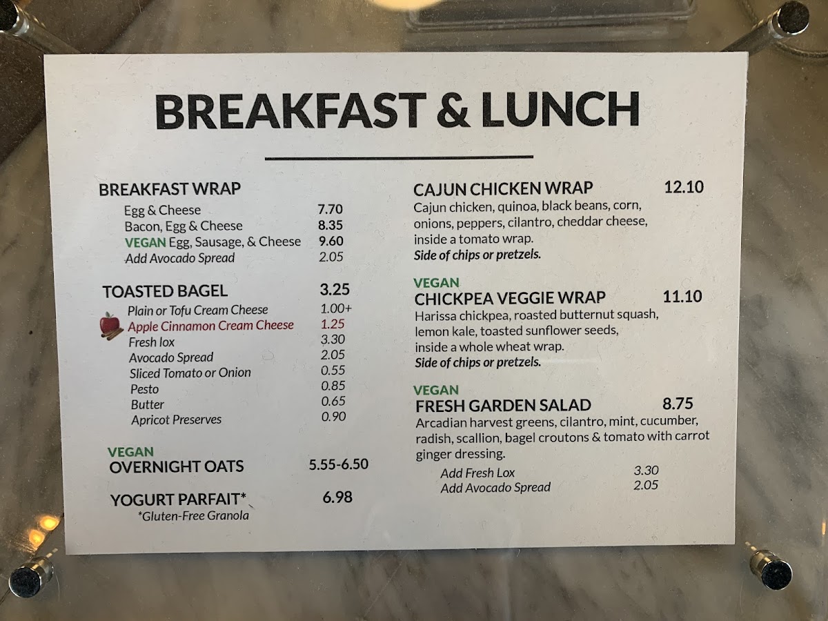 Menu Manhattanville Coffee-5