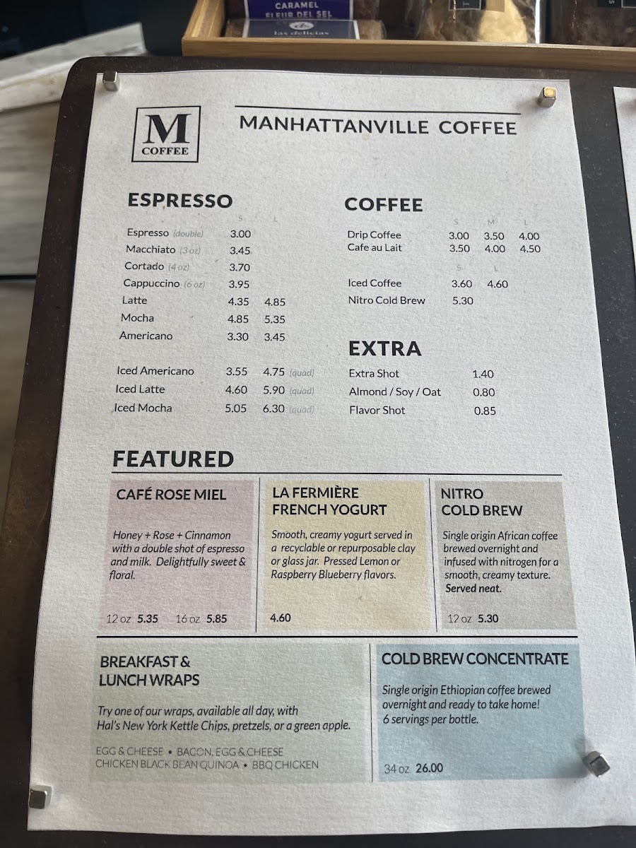 Menu Manhattanville Coffee-7