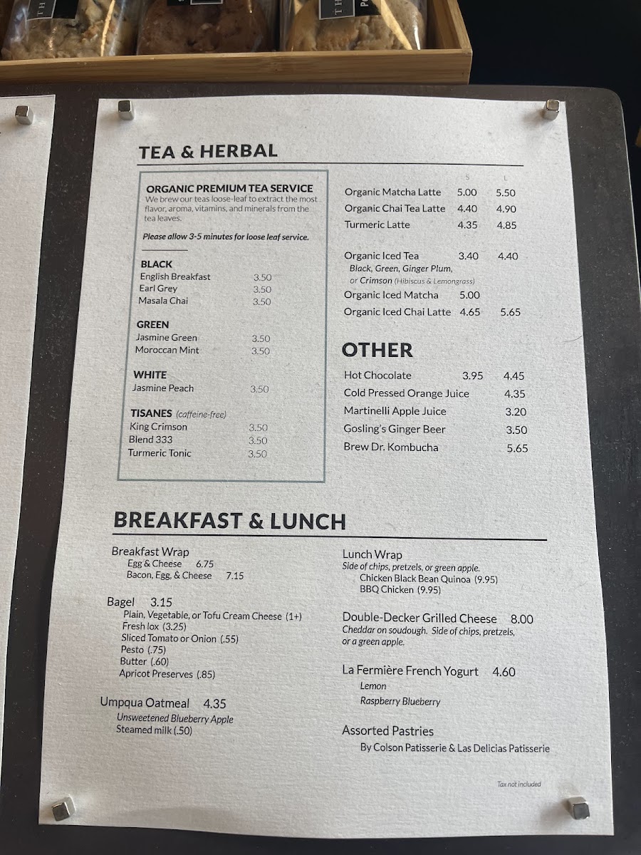 Menu Manhattanville Coffee-9