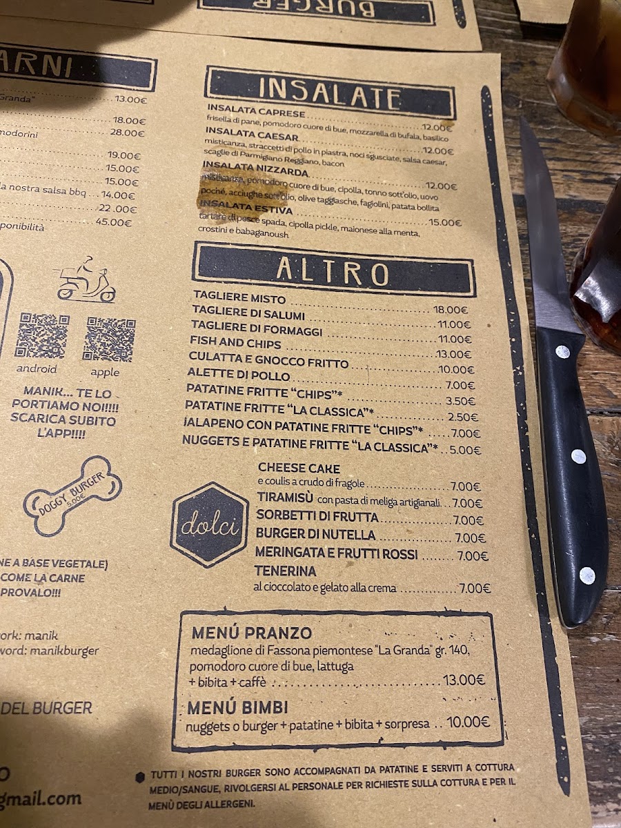 Menu Manik - L'officina Del Burger-3