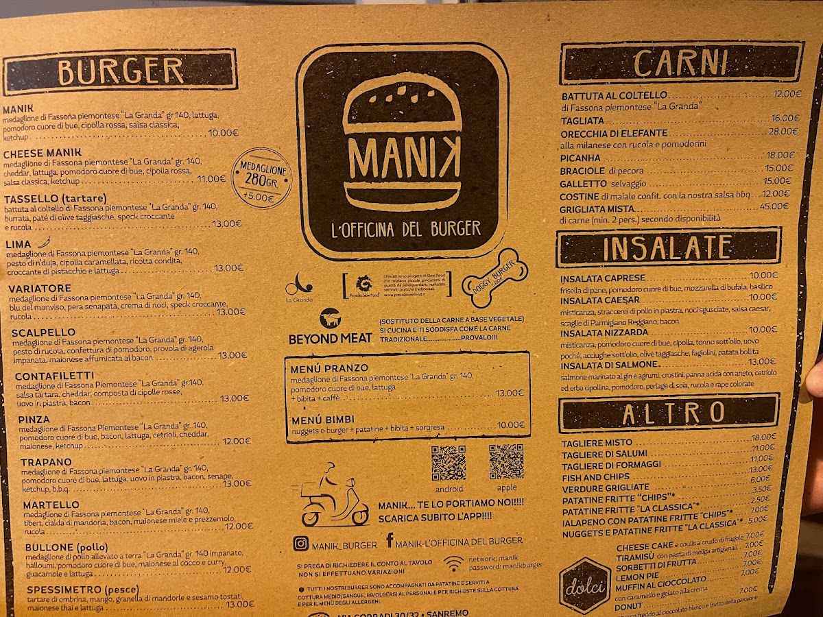 Menu Manik - L'officina Del Burger-6
