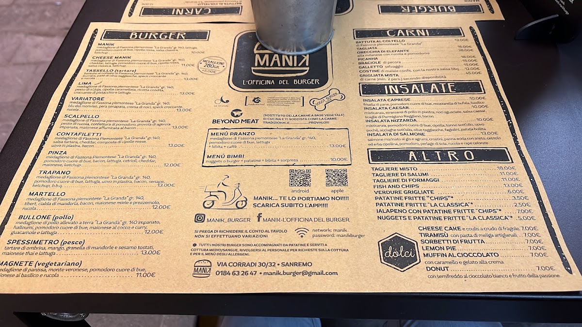 Menu Manik - L'officina Del Burger-7