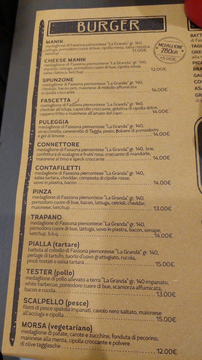 Menu Manik - L'officina Del Burger-8