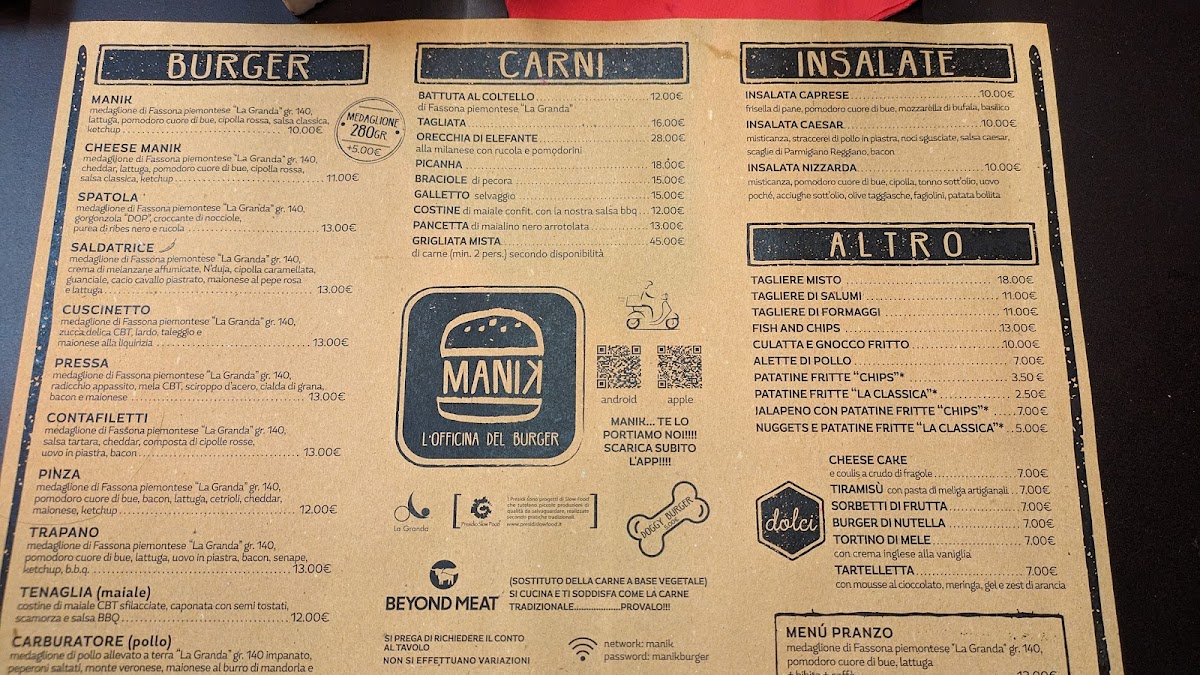 Menu Manik - L'officina Del Burger-9