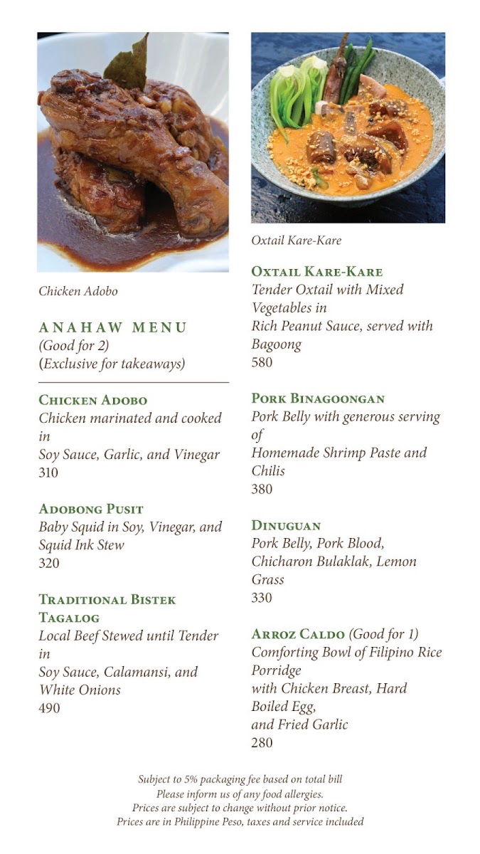 Menu Manila House Private Club Inc.-5