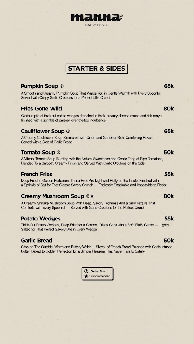 Menu Manna Bar & Resto-10