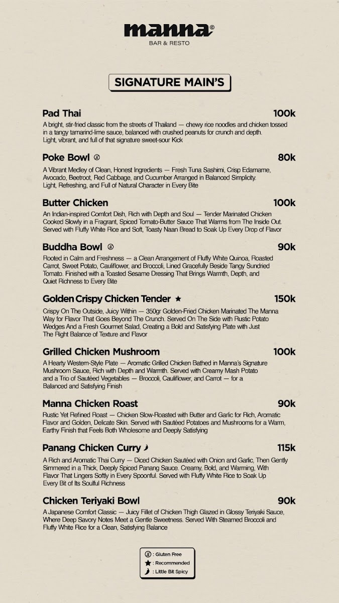 Menu Manna Bar & Resto-6