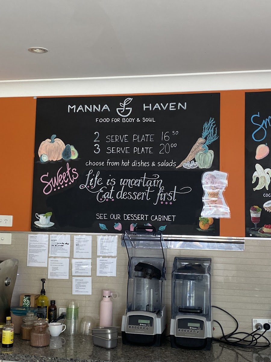 Menu Manna Haven Cafe Restaurant Byron Bay-7