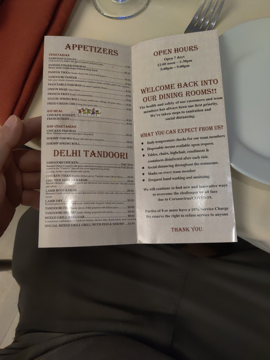 Menu Manohar’S Delhi Palace-3