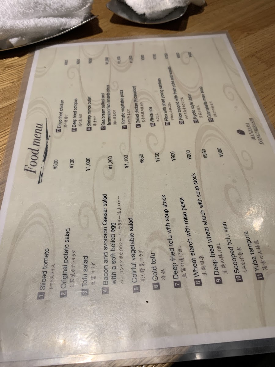 Menu Manzara-8