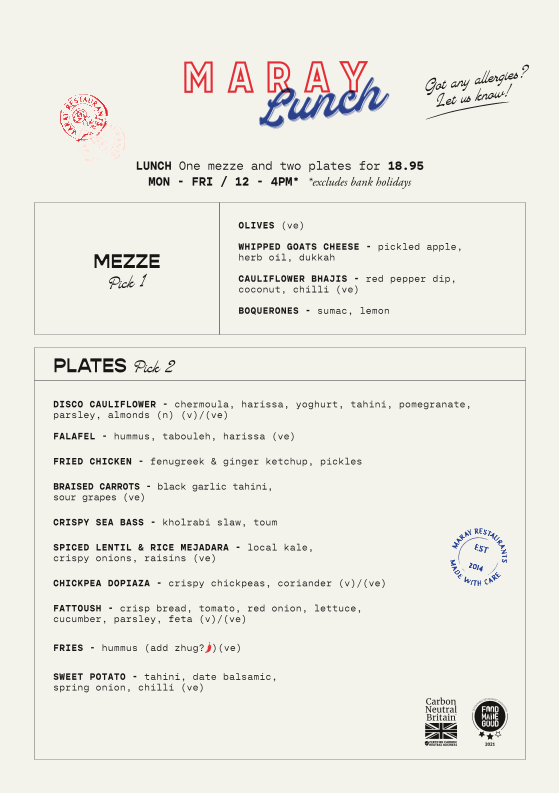 Menu Maray Manchester-2