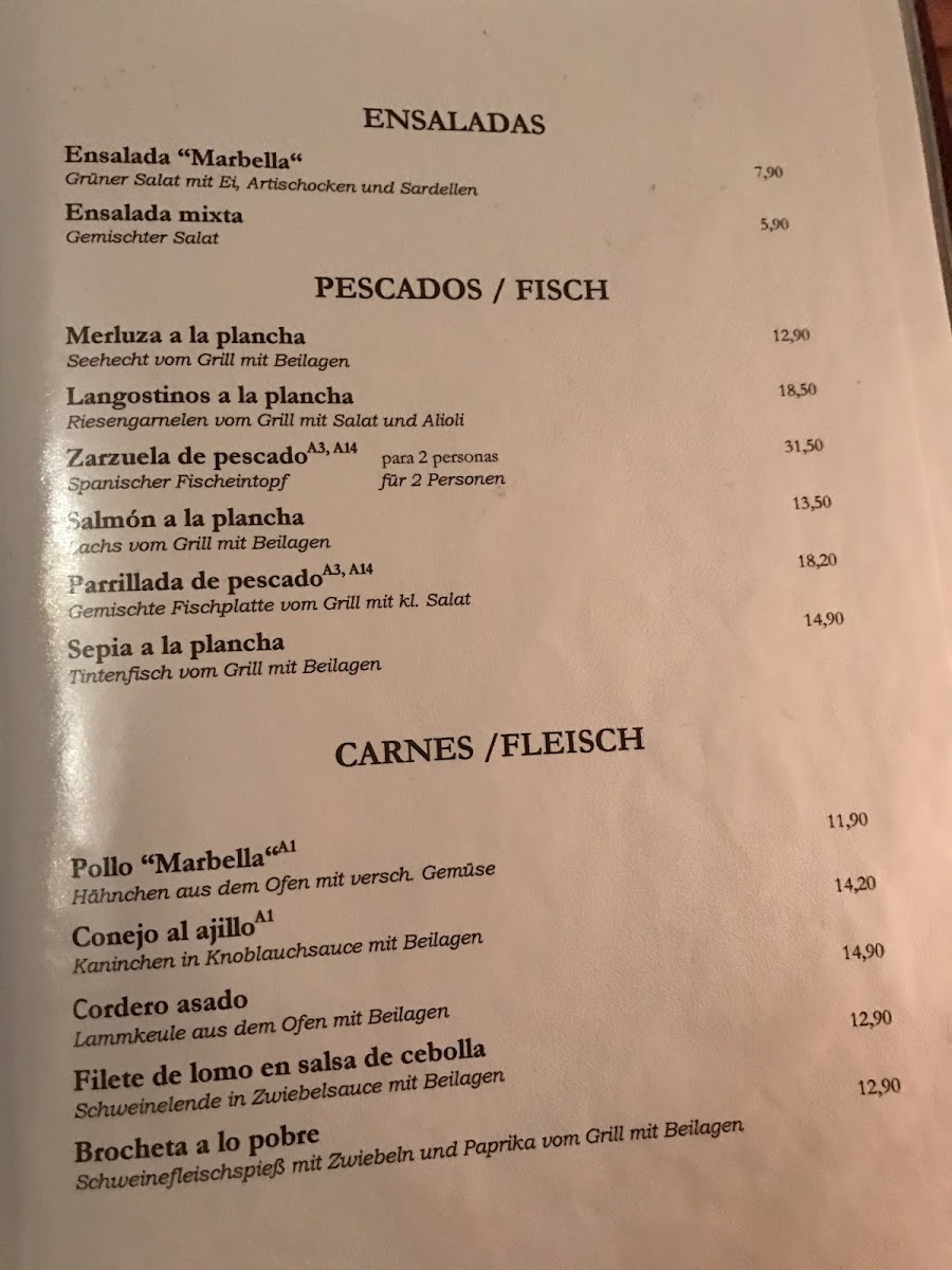 Menu Marbella Restaurant-5