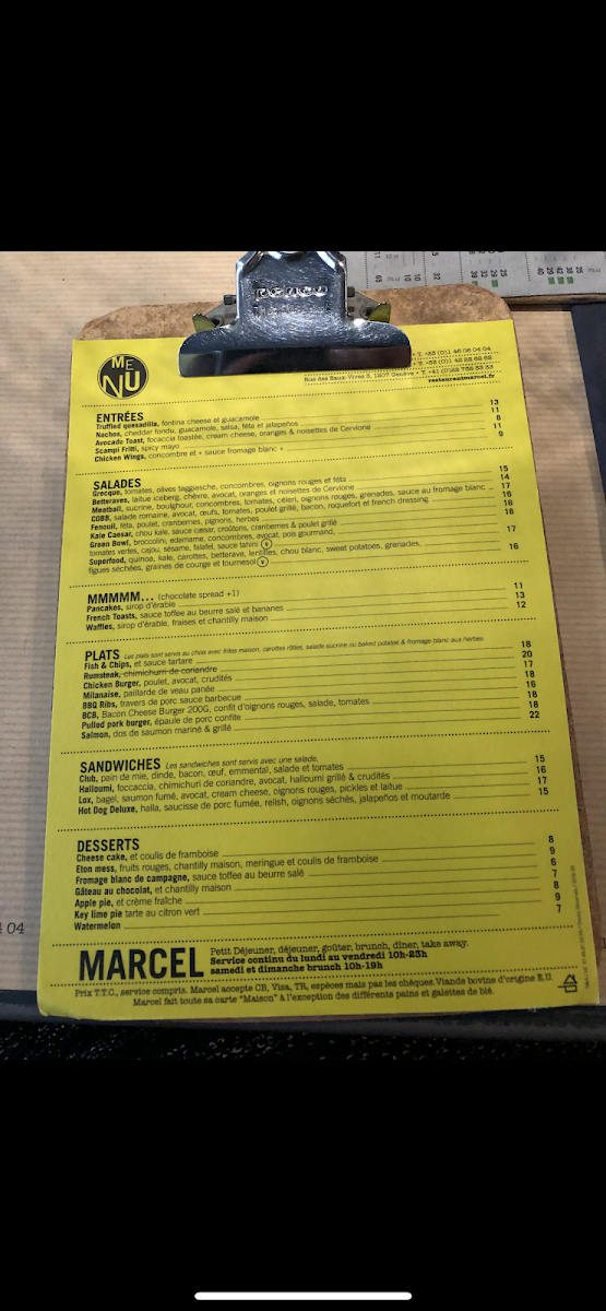 Menu Marcel-8