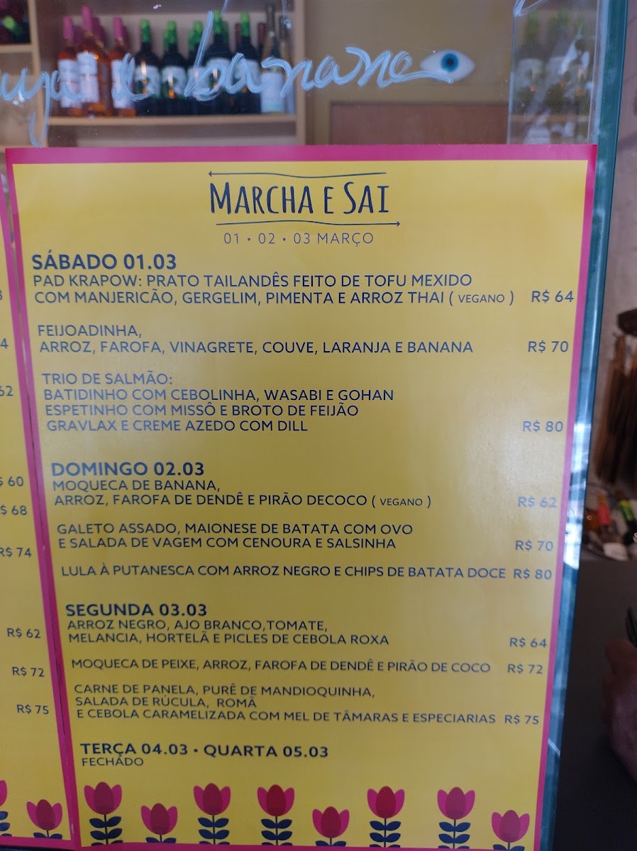 Menu Marcha E Sai-1