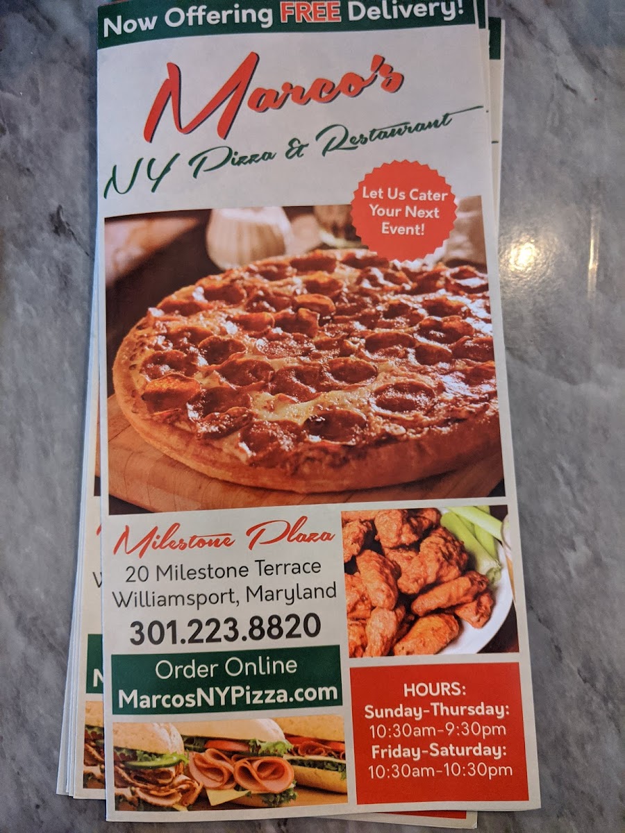 Menu Marco’S Pizza & Italian Restaurant-2