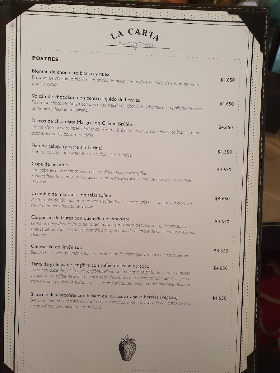Menu Margo-5